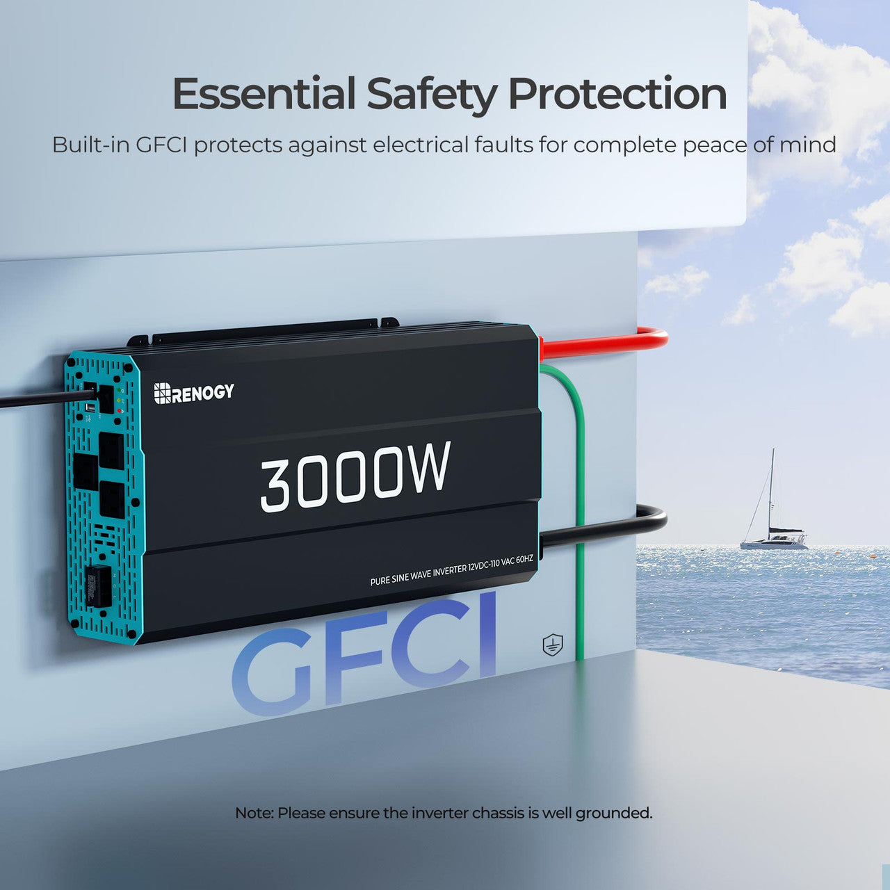 3000-Watt 12-Volt Pure Sine Wave Inverter