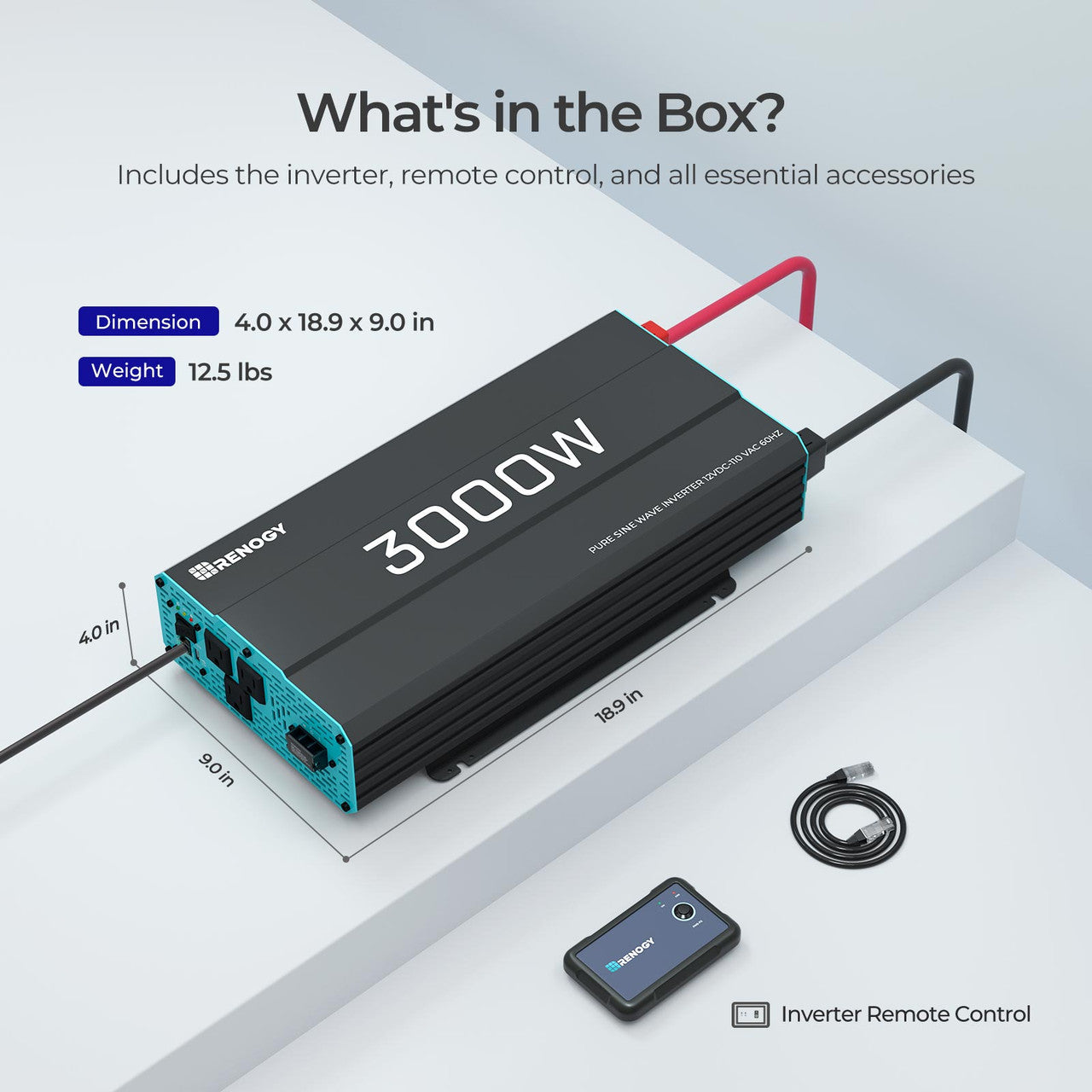 3000-Watt 12-Volt Pure Sine Wave Inverter