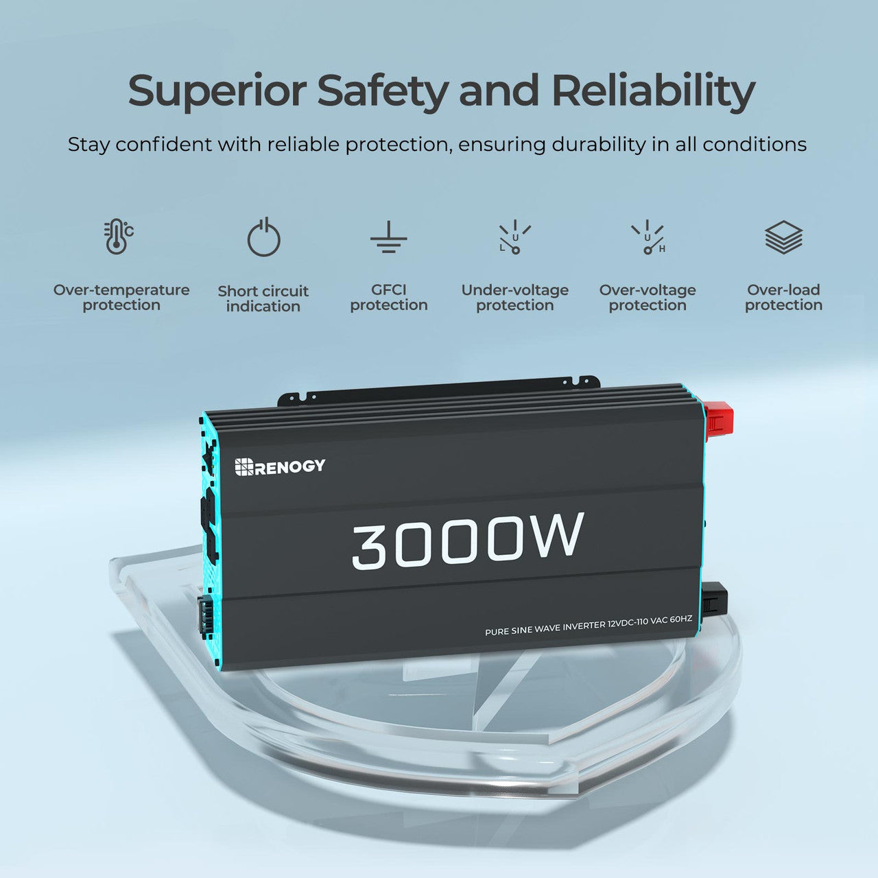 3000-Watt 12-Volt Pure Sine Wave Inverter