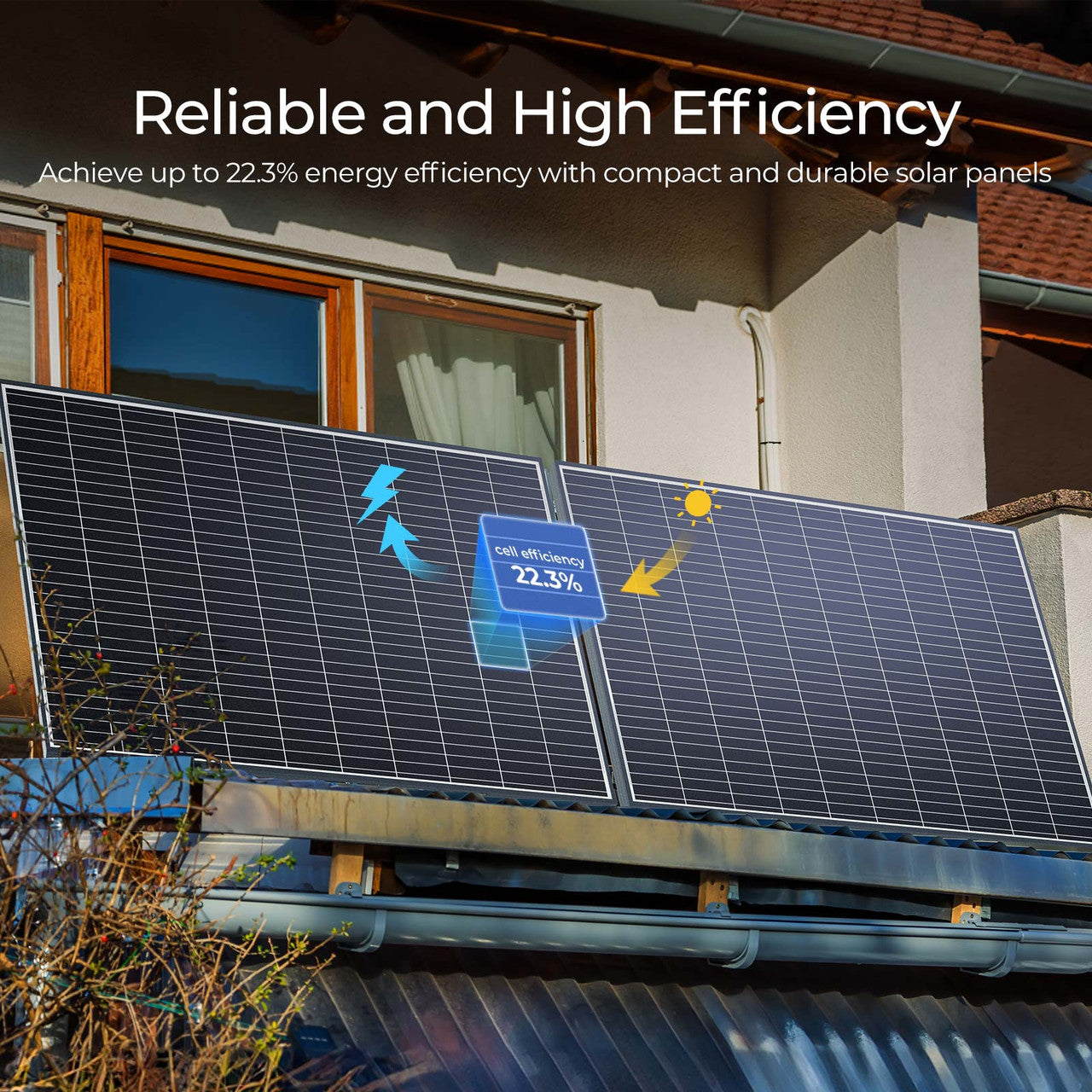 2pcs 320 Watt Monocrystalline Solar Panel