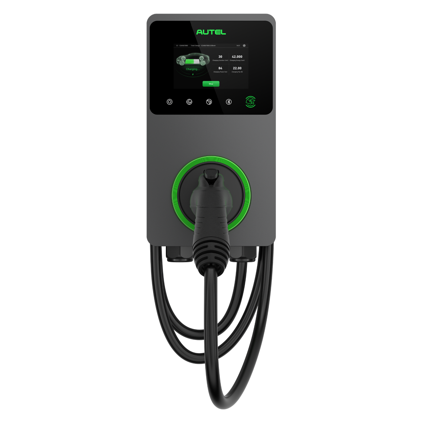 AC Elite Business 50A 12kW EV Charger with Touch Screen