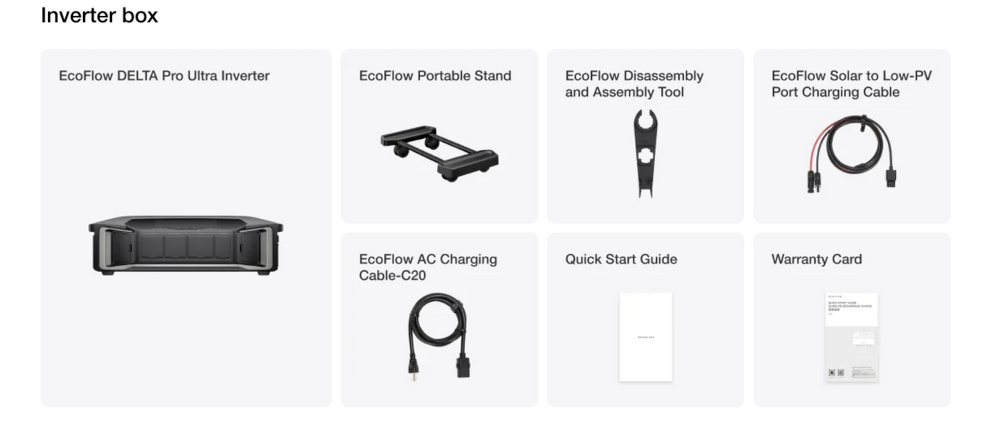 ECOFLOW DELTA PRO ULTRA SINGLE INVERTER
