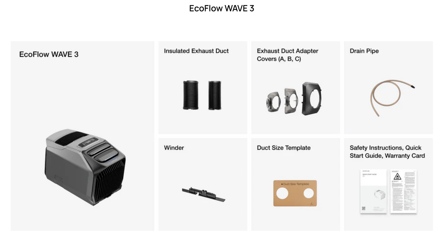 WAVE 3 PORTABLE AIR CONDITIONER WITH EXTRA BATTERY