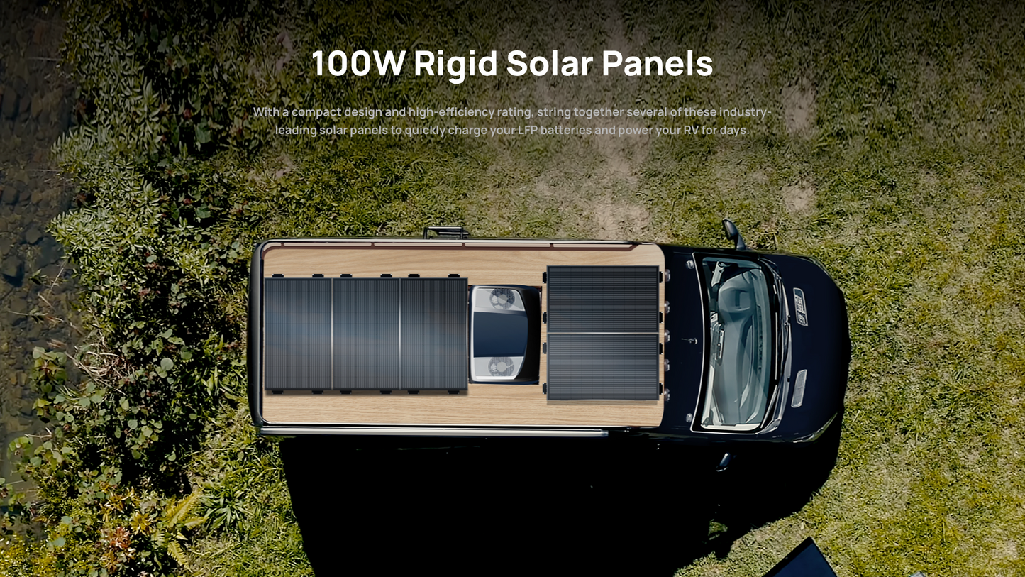 100W RIGID SOLAR PANEL