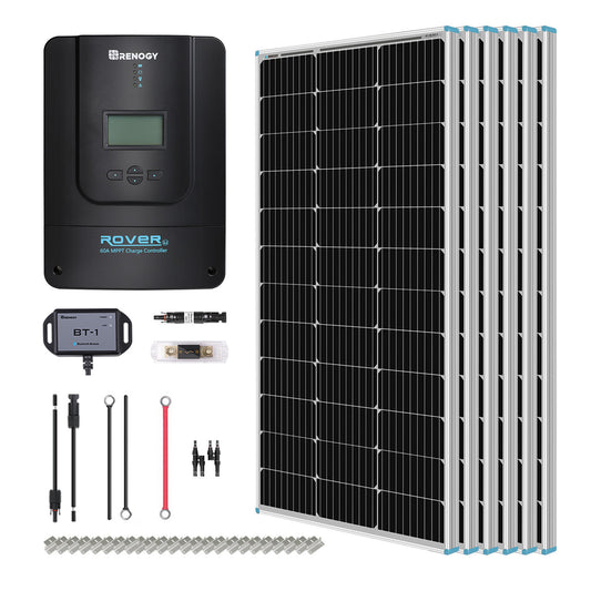 600-Watt 12-Volt/ 24-Volt Solar Premium Kit w/ 60-Amp MPPT Charger Controller