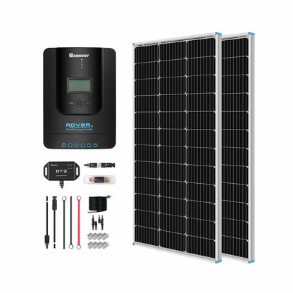 200-Watt 12-Volt Monocrystalline Solar Premium Kit w/ 20Amp MPPT Charge Controller